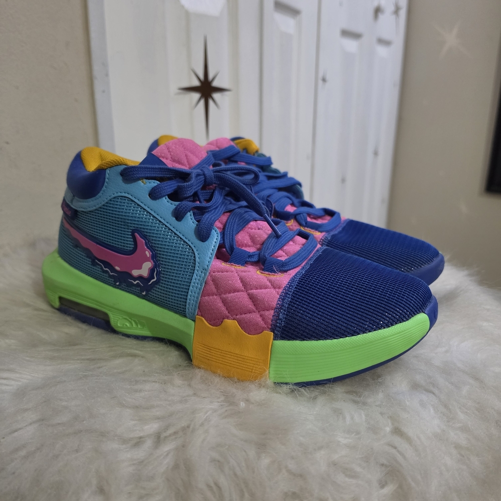 EUC Nike LeBron Witness 8 I Promise School Multicolor Size 10.5 Model HJ2962-900
